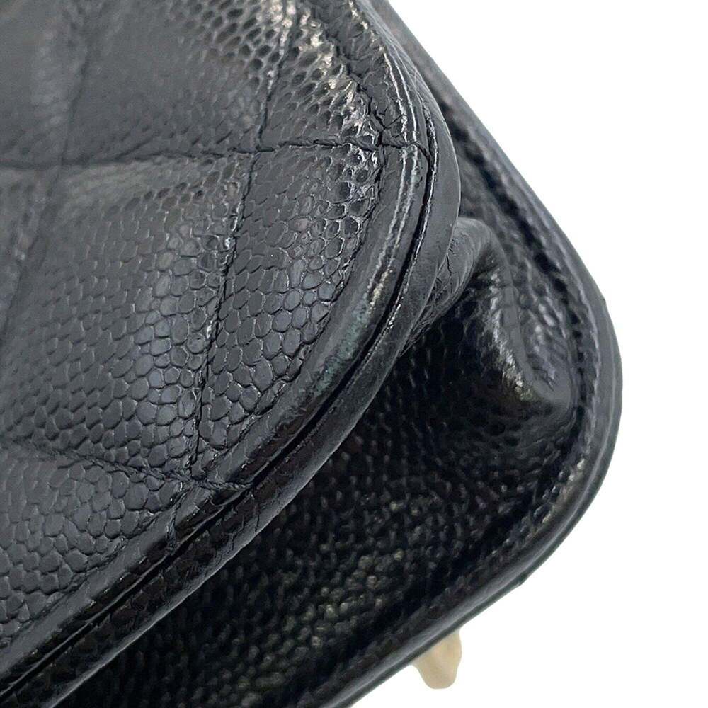 CHANEL Authentic Black Caviar Leather Logo Wallet - Picture 9 of 16